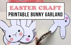 Bunny Bunting - Printable Easter Craft | My Poppet Makes in Easter Bunny Garland Printable
