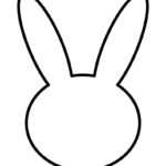 Bunny Face Outline Template   Crafty Fun Awaits! Regarding Easter Bunny Head Printable