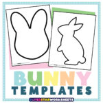 Bunny Template   Superstar Worksheets Intended For Printable Easter Frame