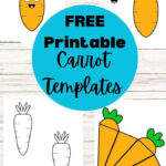 Carrot Template 18 Free Printables   Intended For Easter Carrot Printable