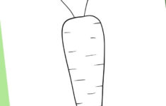 Carrot Templates (Free Printable Outlines) for Easter Carrot Printable