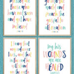 Colorful Printable Easter Bible Scriptures | I Should Be Mopping Inside Easter Bible Printable