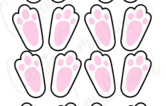 Cute Easter Bunny Feet Printable Template (Free!) - Cassie Smallwood pertaining to Free Printable Easter Bunny Feet Template