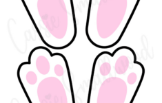 Cute Easter Bunny Feet Printable Template (Free!) - Cassie Smallwood throughout Easter Bunny Footprints Printable