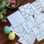 Cute! Mini Easter Coloring Pages {Free Printable!}   The Art Kit Within Free Printable Easter Mini Books