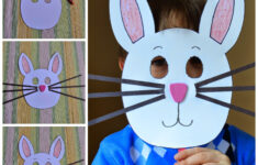 East Coast Mommy: Bunny Mask For Preschoolers With Free for Printable Easter Bunny Mask
