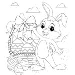 Easter Basket Coloring Page • Beeloo Printable Crafts And Regarding Printable Easter Basket Coloring Pages