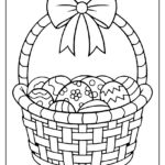 Easter Basket Coloring Page   Sketch Repo With Regard To Easter Basket Coloring Page Printable