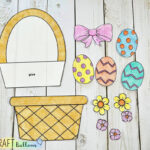 Easter Basket Paper Craft   The Craft Balloon Pertaining To How To Make Paper Easter Baskets Printable
