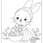 Easter Bunny Coloring Pages (Free Printables) Inside Printable Coloring Easter Bunny