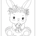 Easter Bunny Coloring Pages (Free Printables) Intended For Easter Printable Colouring Pages