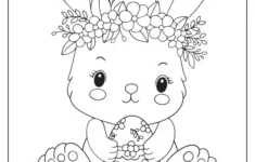 Easter Bunny Coloring Pages (Free Printables) intended for Easter Printable Colouring Pages