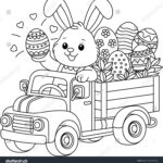 Easter Bunny Colouring Page: Over 11,845 Royalty Free Licensable Regarding Printable Easter Bunny Clipart Black And White