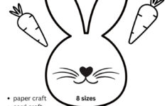 Easter Bunny Face Templates Print Out 4 Page Bunny Face Template pertaining to Easter Bunny Face Printable
