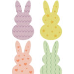 Easter Bunny Garland Craft   Childhood Magic For Easter Bunny Garland Printable