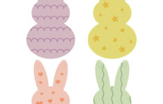 Easter Bunny Garland Craft - Childhood Magic inside Free Printable Easter Patterns