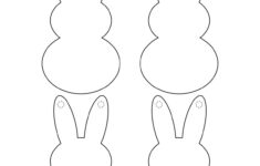 Easter Bunny Garland Craft - Childhood Magic intended for Easter Bunny Stencil Printable