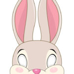 Easter Bunny Masks   10 Free Pdf Printables | Printablee In Printable Easter Bunny Mask