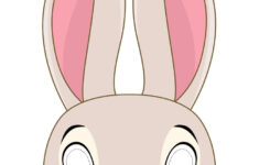Easter Bunny Masks - 10 Free Pdf Printables | Printablee in Printable Easter Bunny Mask