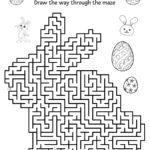 Easter Bunny Maze • Beeloo Printable Crafts And Activities For Kids In Easter Bunny Maze Printable