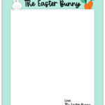 Easter Bunny Note Printable Example 2   Mom Envy In Free Printable Easter Bunny Note