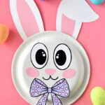 Easter Bunny Paper Plate Craft With Free Printable For Easter Bunny Face Printable