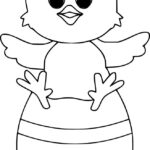 Easter Chick Coloring Pages Within Easter Chick Printable