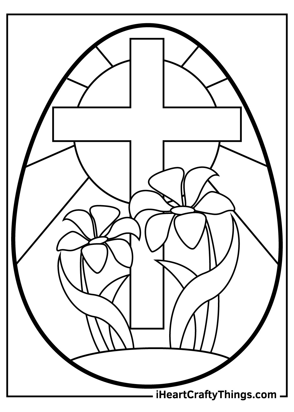 Easter Coloring Pages: 36 Free Printable Pdf Sheets For Kids in Free Religious Easter Printable