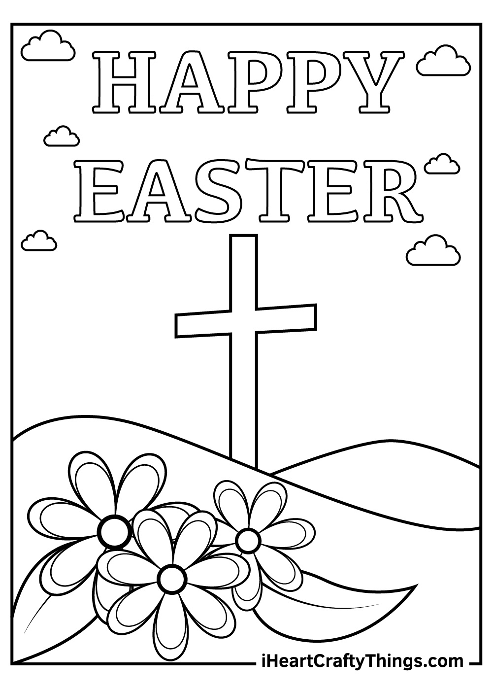 Easter Coloring Pages: 36 Free Printable Pdf Sheets For Kids intended for Free Religious Easter Printable