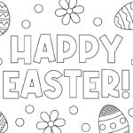 Easter Coloring Pages   51 Free Printables | Printabulls For Happy Easter Printable Coloring Pages