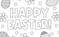 Easter Coloring Pages - 51 Free Printables | Printabulls for Happy Easter Printable Coloring Pages