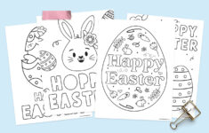 Easter Coloring Pages - Free Printable! - Favorite Printables with Happy Easter Printable Coloring Pages