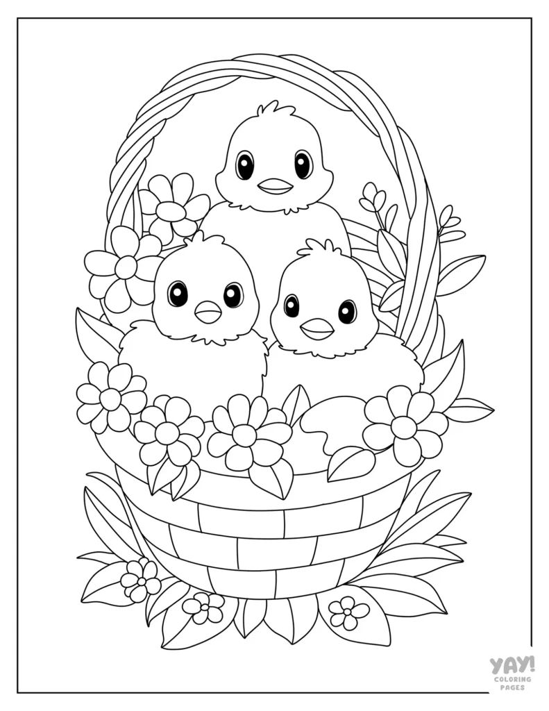 Easter Coloring Pages (Free Printables) for Free Printable Easy Easter Coloring Pages