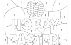 Easter Colornumber - 10 Free Printable Pages | Printabulls for Free Easter Color By Number Printable