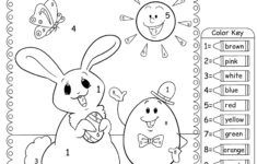 Easter Colornumber Worksheet - Free Printable, Digital, &amp; Pdf intended for Color By Number Printable Easter