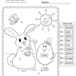 Easter Colornumber Worksheet   Free Printable, Digital, & Pdf Throughout Free Easter Color By Number Printable