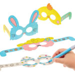 Easter Colour In Glasses Inside Easter Glasses Printable