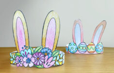 Easter Craft: Make A Bunny Crown In 5 Steps With Our Free Printable pertaining to Free Printable Easter Bunny Crafts