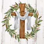 Easter Cross Wreath Free Printables   Regarding Easter Cross Printable