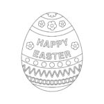Easter Egg Coloring Page, Easter Egg Colouring In Page,Easter Egg Inside Easter Eggs Printable Coloring Page