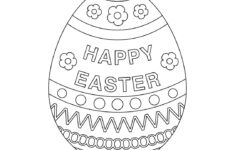 Easter Egg Coloring Page, Easter Egg Colouring In Page,Easter Egg inside Easter Eggs Printable Coloring Page