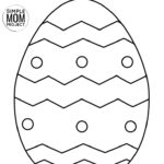 Easter Egg Coloring Pages For Kids With Free Printable Templates With Regard To Easter Eggs Cutouts Printable