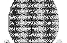 Easter Egg Maze intended for Printable Easter Maze