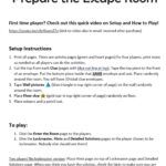 Easter Escape Room Game. Bible Kids And Family Printable Party Within Easter Escape Room Free Printable