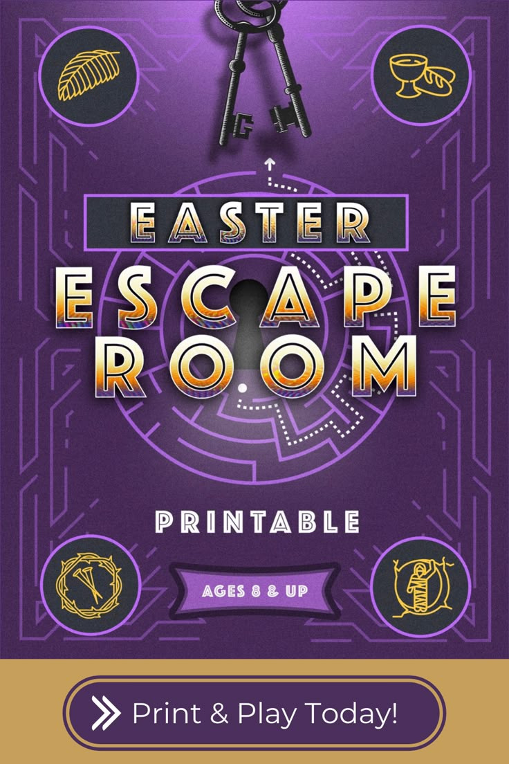 Easter Escape Room [Printable] inside Easter Escape Room Free Printable