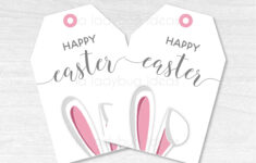 Easter Gift Tags. Basket Tags For Easter. Printable Pdf. Instant intended for Printable Easter Basket Tags