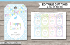 Easter Gift Tags pertaining to Editable Easter Gift Tags Free Printable