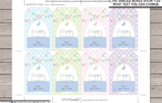 Easter Gift Tags with regard to Free Printable Easter Labels Template