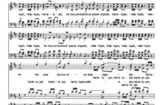 Easter Hallelujah Sheet Music - Etsy.de throughout Hallelujah Easter Lyrics Printable