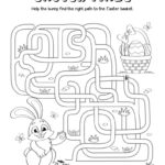 Easter Maze Printable | Planerium Within Easter Bunny Maze Printable